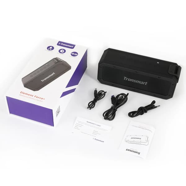 Tronsmart Element Force + SoundPulse portabel Bluetooth 5.0-högtalare med IPX7 vattentät, TWS, NFC, 40W maxeffekt, röstassistent