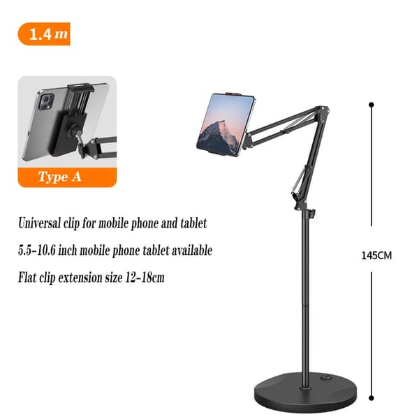 Justerbart Tabletstativ Universell Tabletthållare Säng Soffa Skrivbordsfäste för 5-13 tum iPhone Ipad Pro 12.9~06563