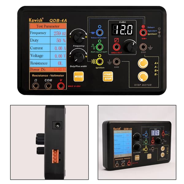 Tennspole-test for bil, injektor-solenoidventil, tomgangs-steppermotor-instrumenttester, feildetektor, drivsimulator