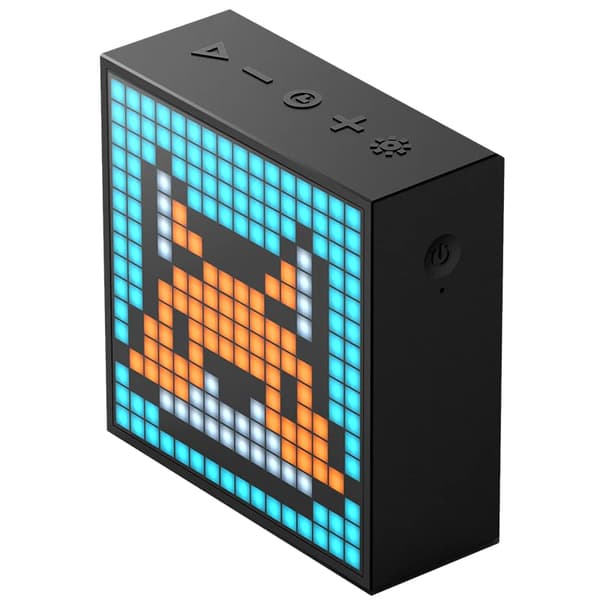 Divoom Timebox Evo Bærbar Bluetooth-højttaler med vækkeur og programmerbart LED-display til Pixel Art Creation Unik gave