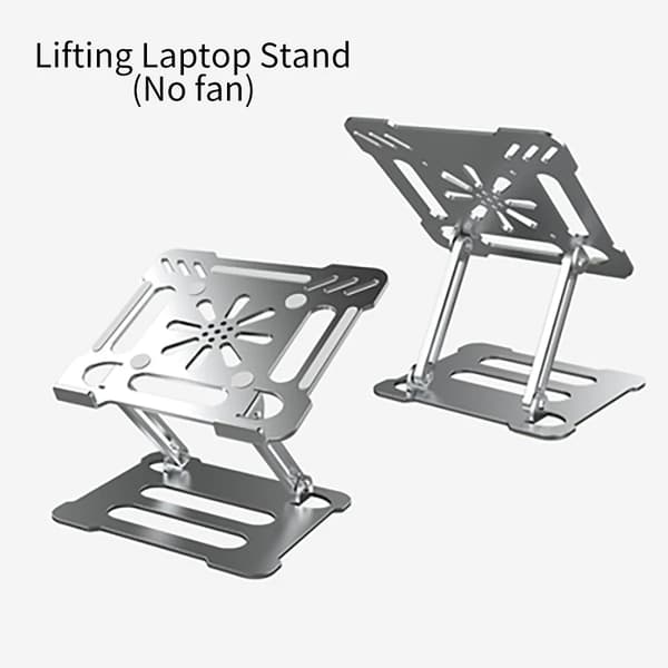 Justerbart laptopställ i aluminiumlegering, hopfällbart, bärbart datorställ för MacBook, kylande lyftfäste, halkfritt~03758
