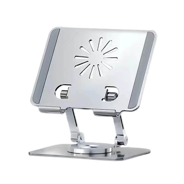 Tablet Stand 360° Justerbart Stativ Multi-vinkel Roterende Telefonholder Foldbart Aluminiumsstativ til Xiaomi iPad~06227