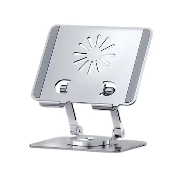 Foldbar Tablet Holder 360 Roterende Hul Skrivebordsmontering til 4,7-12 Tommer Tablet Holder til iPad Tilbehør~06295