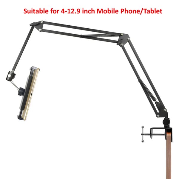 Justerbart surfplattefäste för 4 till 360 tum, lat arm för säng, skrivbord, iPad Mini, 12.9~04917