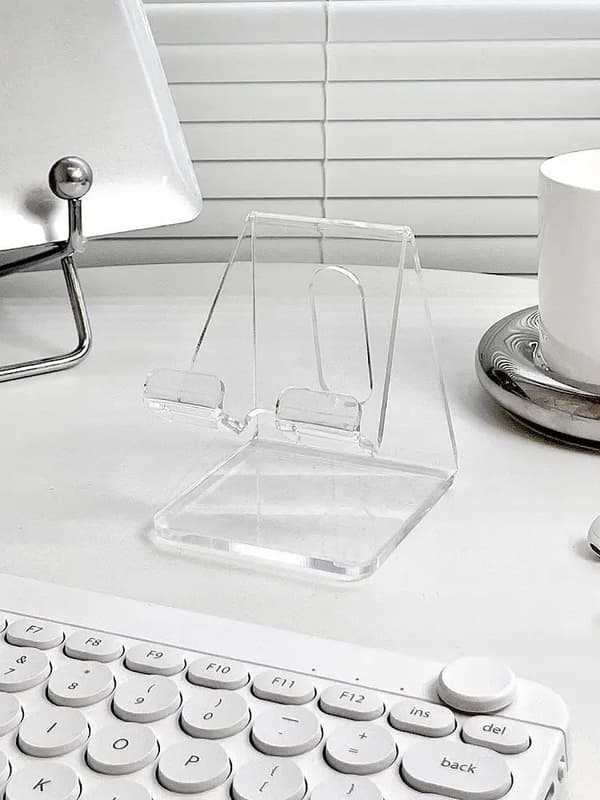 Til iPhone Tilbehør Akryl Tilbehør Tablet PC Support Holder Til iPad Air 4 5 Mini 6 11 Mi Pad Telefon Krystal Holder~04542