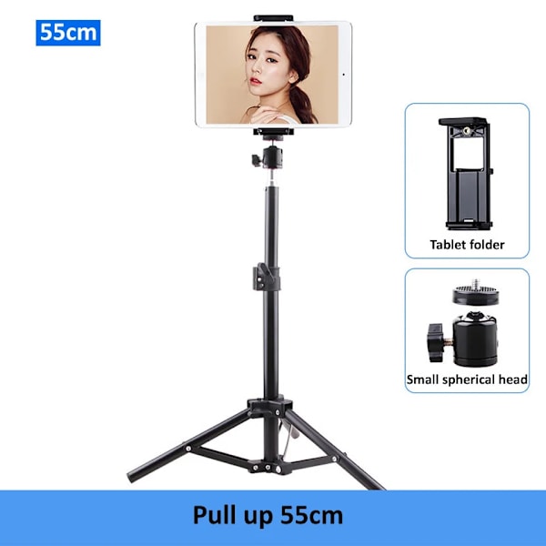 Justerbart Stativ Tablet Stand med Stativ til 4-11 Tommer Smartphone Tablets til iPad Montering~04273