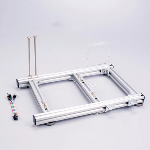 DIY Öppen Ram Aluminiumlegering Dator PC-Chassi Överklockning Testplattform för Litet ITX Moderkort DIY Dator ITX Chassi~06285