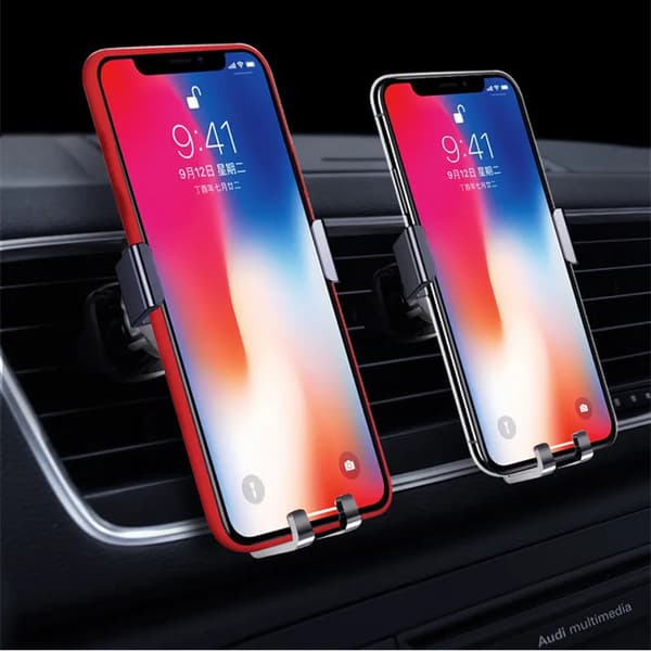 Universellt gravitationsbaserat mobiltelefonfäste för bil, luftventilsfäste, GPS, iPhone, Xiaomi