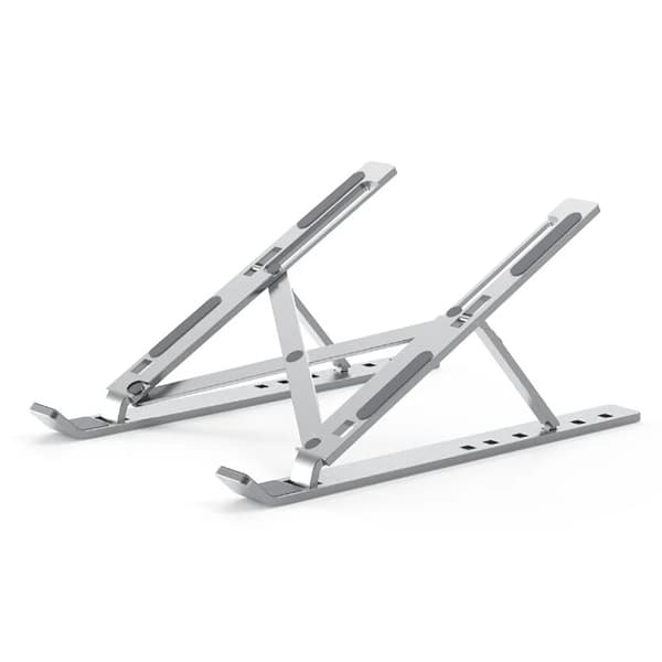 Sammenleggbart Justerbart Laptopstativ for MacBook Pro Aluminium Laptopstativ Sammenleggbart Bærbart Notebookstativ for 13/15/17 Tommer~04440