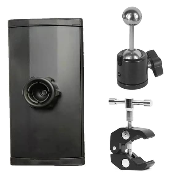 Universal Desktop Tablet Holder til Mikrofonstativ Mobiltelefonholder til iPad Iphone 4.5 til 12.9 tommer Bilholder~05190