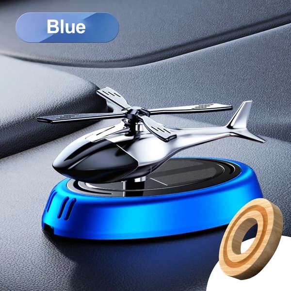 Solar Duft Bil Luftfrisker Helikopter Solcelledrevet Roterende Propell Aroma Diffuser Auto Interiør Dekor Aromaterapi