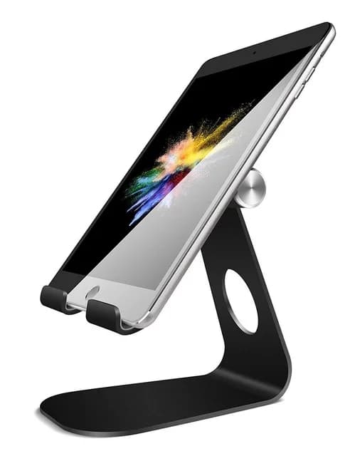 Justerbart tabletstativ til iPad, tabletstativ: Desktop-stativholderdock kompatibel med tablet såsom til iPad 9.7 11 \"10.2\"~07153