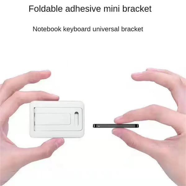 Usynligt Bærbart Laptop Stativ Mobiltelefon Tablet Foldbart Stativ Klæbende Stativ til Hurtig Varmeafledning~06976