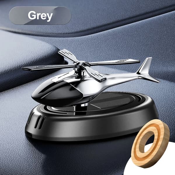 Solar Duft Bil Luftfrisker Helikopter Solcelledrevet Roterende Propell Aroma Diffuser Auto Interiør Dekor Aromaterapi