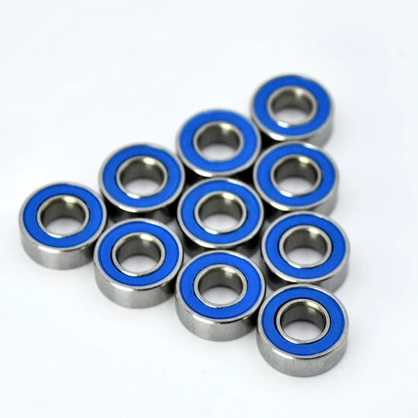 10 stk. rustfrit stål SMR128 8x12x3,5 mm miniature kuglelejer