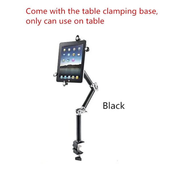 Tablet Holder Skrivebordsmontering Multifunktionelt Aluminium Stativ Arm Holder Justerbar Vægmontering til Seng til iPad Air Mini 7-~06960