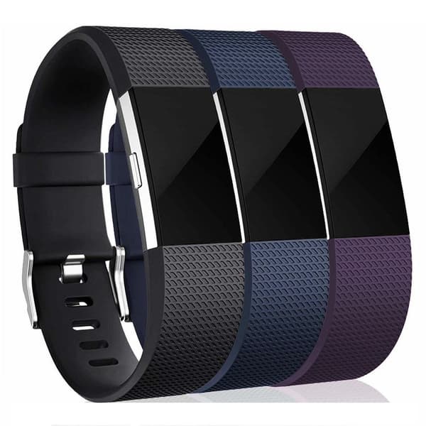 INF Fitbit Charge 2 armbånd silikone 3-pak (S)