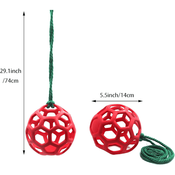 2 kpl Hevosen Herkkupallo Heinän Syöttölelu, Vuohensyöttöpallot Riippuva Syöttölelu Hevoselle Vuohille Lampaille Stresin Lievitykseen