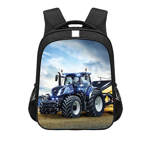 Lek med bondgårdstraktor Tryck Ryggsäck Tonåring Pojkar Flickor Skolväska Seriefigur Traktor Bokväska Mode Dagspackning Ryggsäckar f13farmtr02cw 16inch
