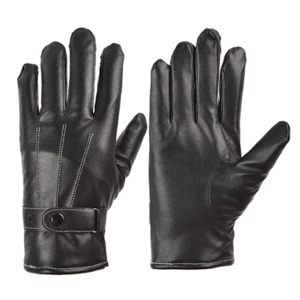 Women's winter leather gloves touch screen sms warm driving lambswool gloves