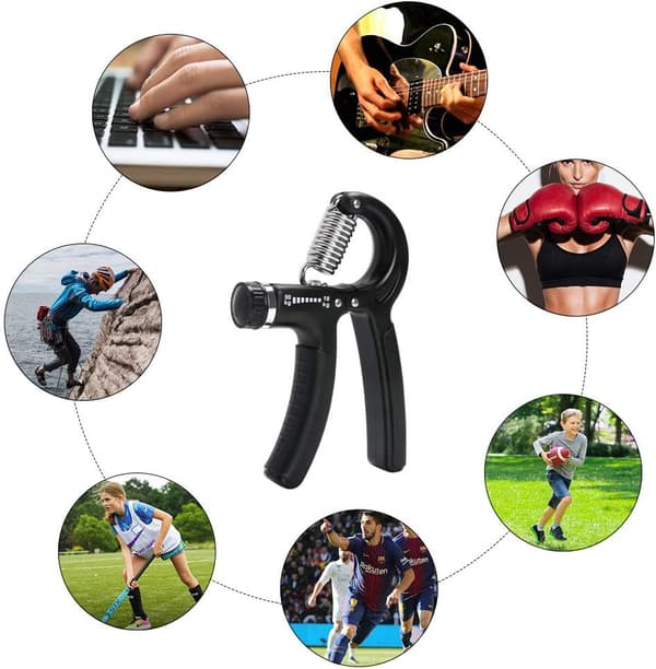 Håndtræner, håndgrebstræner, justerbar grebsstyrketræner til underarms træning