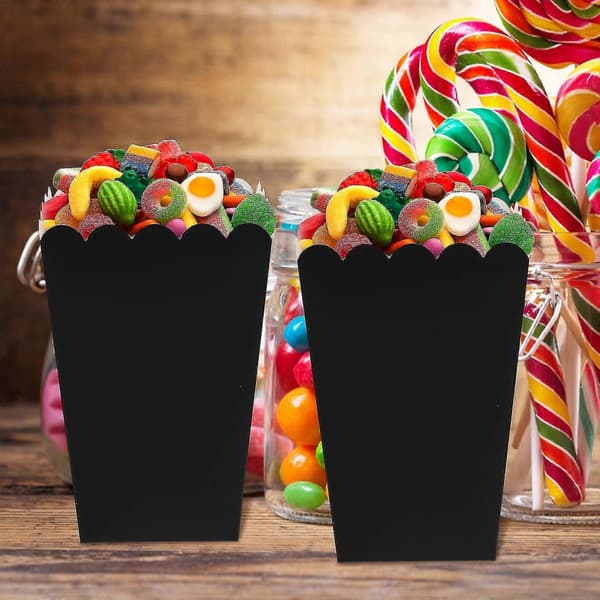 50-pak fedttætte popcornæsker, papirbeholdere til snacks