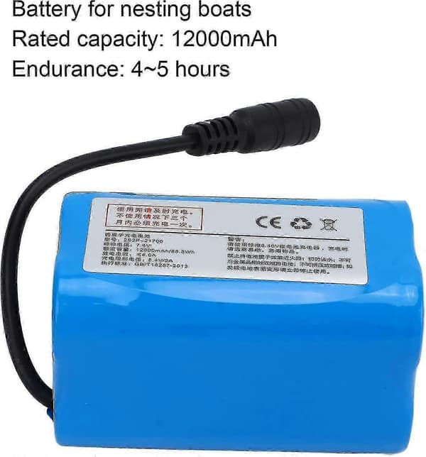 7.4V 12000mAh Uppladdningsbart Li-jonbatteri för RC-båtar Höghastighetsbåtsmodeller