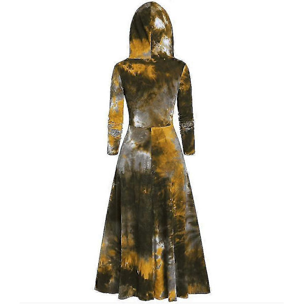 Mode Tie-dye Langærmet Hættetrøje Dame Efterår/Vinter Kjole L