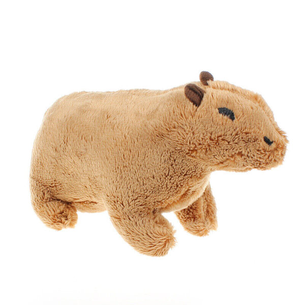 Plushleketøy Søt Stoffdyr Capybara Gnager Dukke Simulering 4 Stiler Brun Brown 20CM