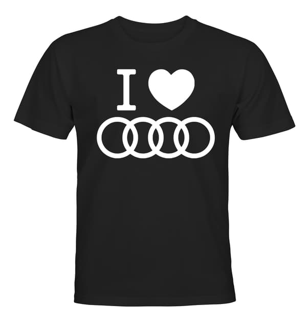 Audi - T-PAITA - MIEHET Svart - S