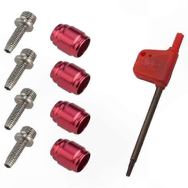 Hydraulisk skivebrems oliveninnsatssett for sykkelvedlikehold og reparasjon SilverRed