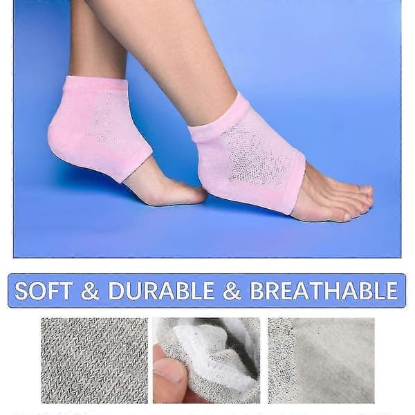 Moisturizing Socks - Gel Heel Socks for Dry Cracked Heels