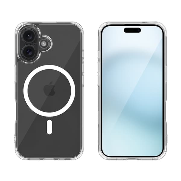 iPhone 17 Deksel Transparent - MagSafe - Fullstendig støtsikkert beskyttelse Silver one size