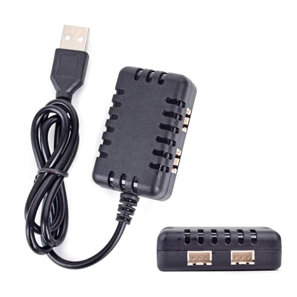 7.4V USB-opladerkabel med 2 XH-3P-stik til LiPO Li-Ion RC-legetøjsbatteri