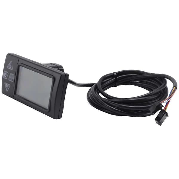 S861 LCD Ebike Display med SM-stik til elcykel BLDC-controller kontrolpanel sort 24V-36V Black