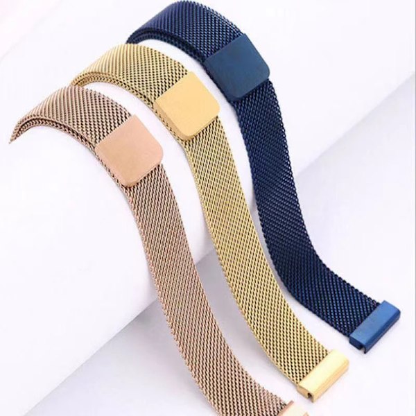 18mm 20mm 22mm Metalrem til Garmin Vivoactive 3 4 4s Urrem Venu 2 2s SQ Forerunner 645 Armbånd Silikone Loop Nylon Håndled Nylon Bl Nylon Bl Nylon Blue For Venu Music
