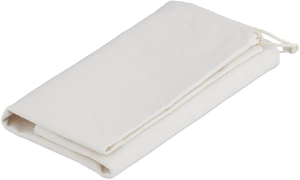 Benkeplate brødboks - 15,5 x 30 x 21 cm - med brødpose - svart