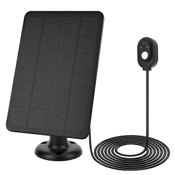 Solcellepanel for Arlo Pro 4/Ultra 2/Pro 3/Ultra/Pro 5S Overvåkingskamera Ladepanel- Multicolor Black