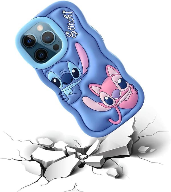 Kompatibel med iPhone 12 Pro Max-fodral, söt 3D-tecknad djurkaraktär cool stötsäker silikonskyddsskal för iPhone 12 Pro Max