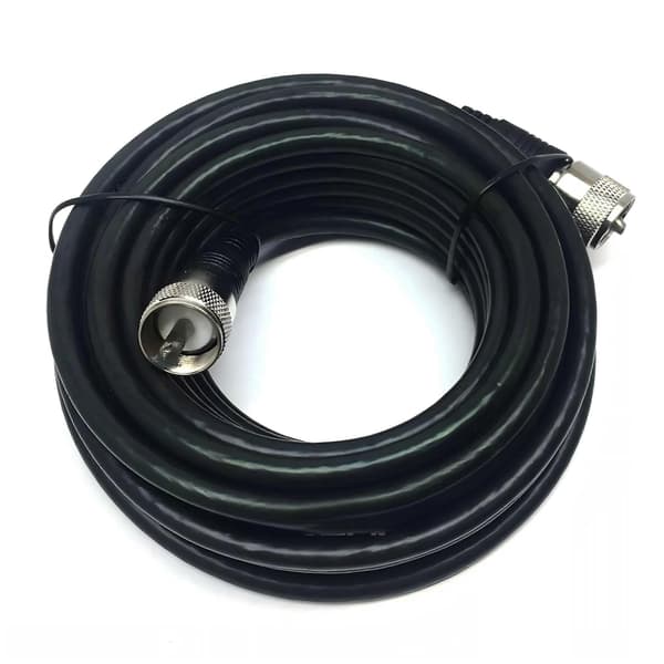 RG8X for Steren 25ft Mini-8 Koaksial PL-259 UHF Skinkeradio Antennekabel