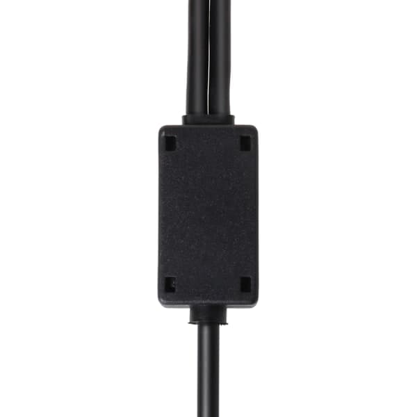 Sort Aviation Headphone Adapter, Bus Kompatibel XLR til GA (Dual Connector) Pilot Headphone Adapter