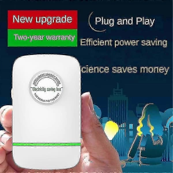 Energiatehokas virransäästäjä: Sähkönsäästölaite virran tasapainotuksella ja jännitteen stabiloinnilla - EU-pistoke 2pcs