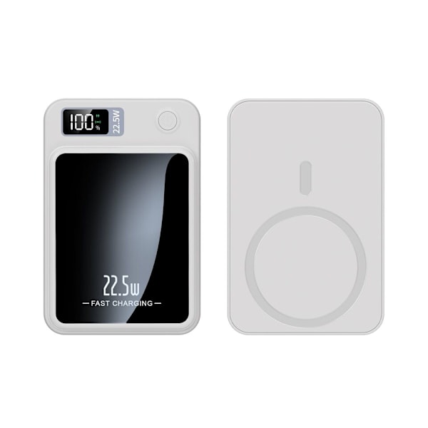 Mini 20000mAh Trådløs Magnetisk Powerbank Hurtiglader for iPhone Mobiltelefon