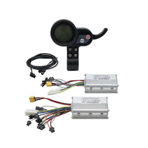 Elektrisk løbehjul Dual Drive Controller JP 48V 52V 60V 25A 50A Børsteløs Controller AB Front Bag Drive Controller Kit,2 Black