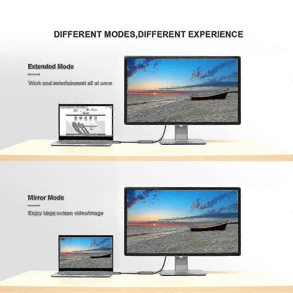 Qgeem HDMI til Mini DP Konverter Adapterkabel UHD 4K@30Hz Plugg