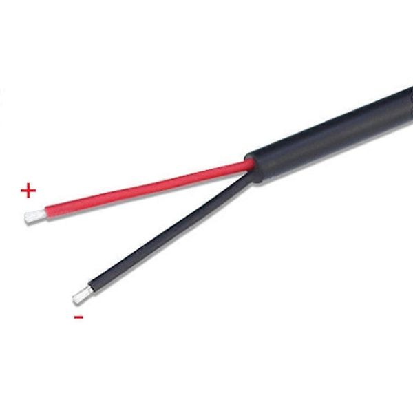 USB C uros - 2-nastainen virtajohdon jatkokaapeli, tyyppi C avoin pää, pigtail-johto 5V 3A [Db] 2m 2m Elbow