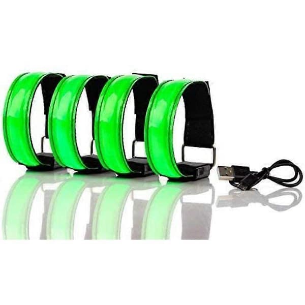 Oppladbart LED-armbånd, joggelysbelte, løpesikkerhetslys, barn