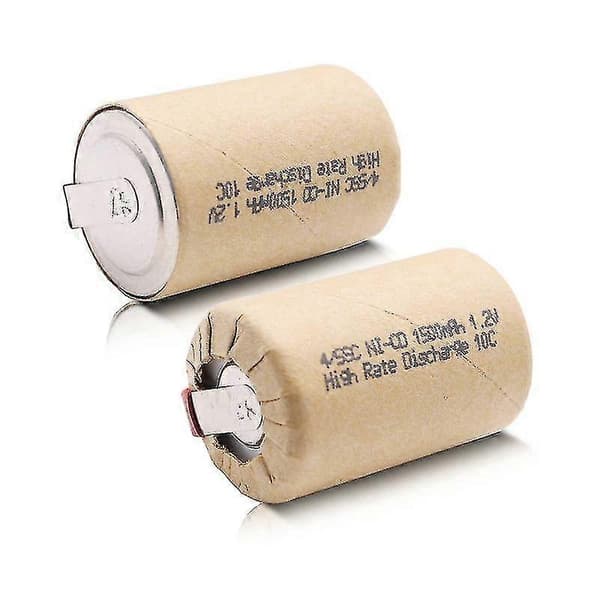 4st 5sc 1500mah 1.2v Nicd Batteri för Elverktyg Sc Typ Med Lödfäste