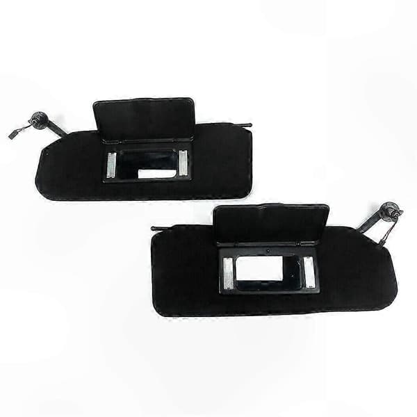 Solskærm med spejl og LED-lys til bilfront 1997-2004 Corvette C5 Erstatning 10442033 10442034 Black