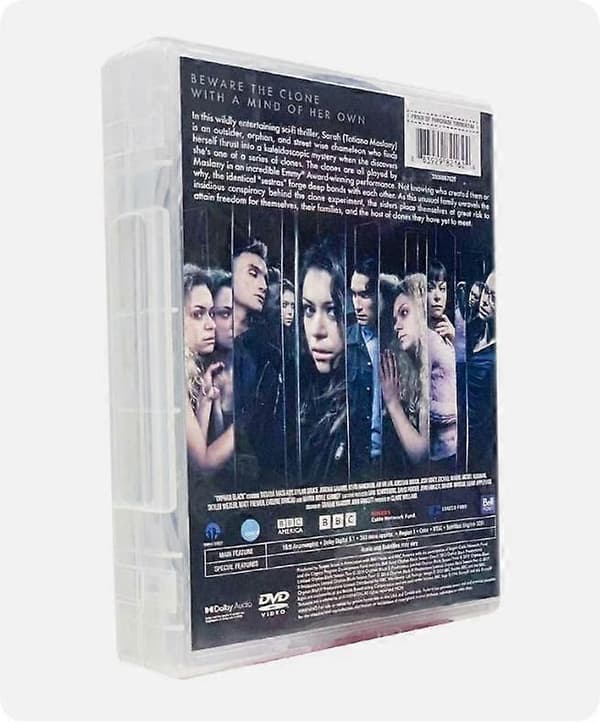 ORPHAN BLACK Komplett serie sesong 1-5 (DVD 2017 15-disc bokssett) Engelsk versjon